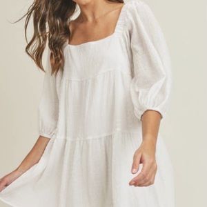 LUSH DRESS. Never been worn white summer dress.